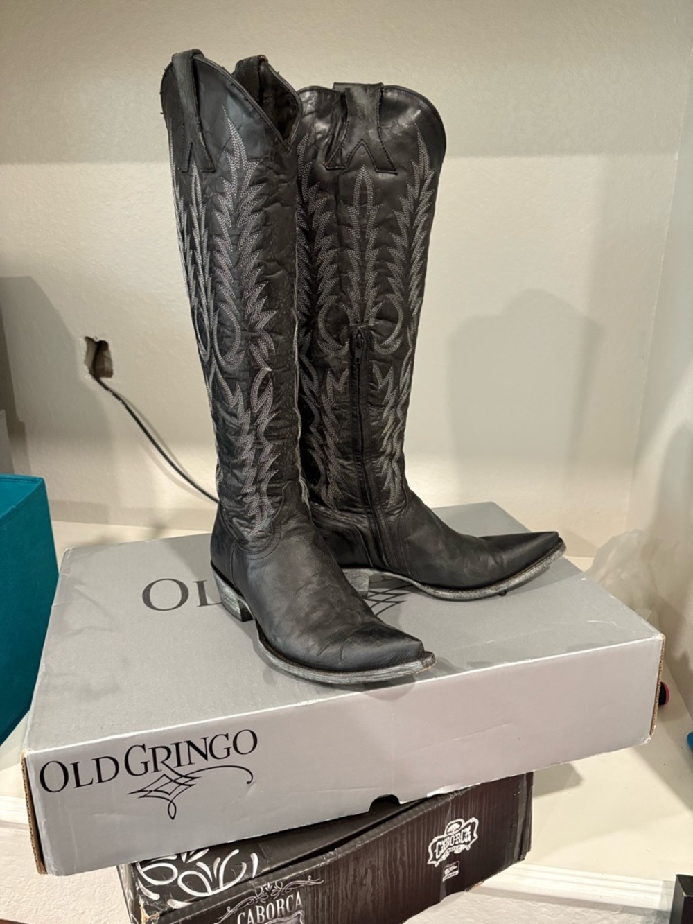 Old Gringo Black Mayra Tall Leather Cowboy Boots